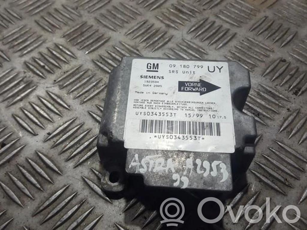 Centralina/modulo airbag   09180799,UY,09180799,1923594,5WK42905