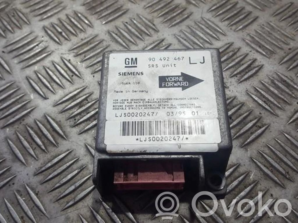 Opel Omega B1 Centralina/modulo airbag 