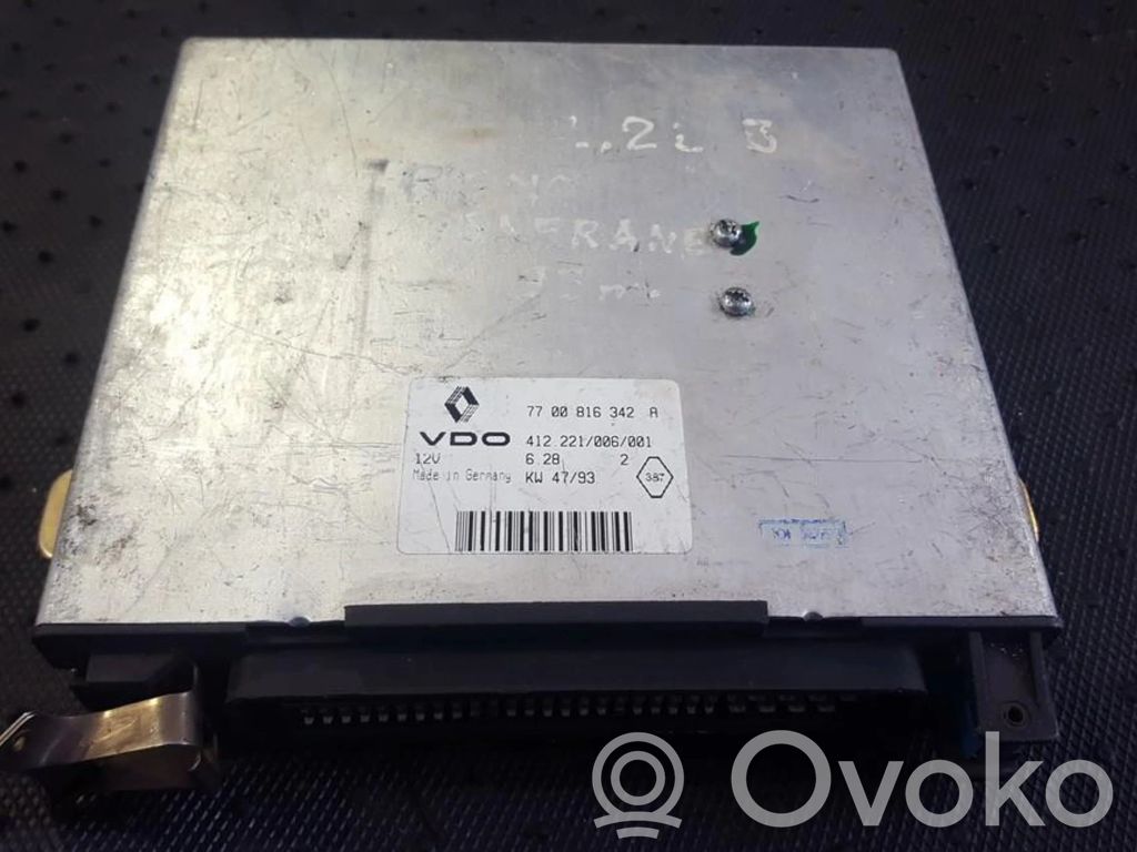 Engine control unit/module   7700816342A,7700816342A