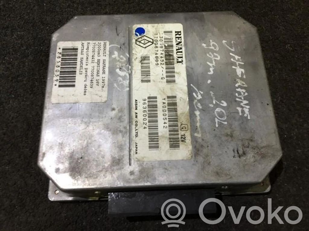 Engine control unit/module   7700874432,7700874432,7700874689,96360024,YA000542
