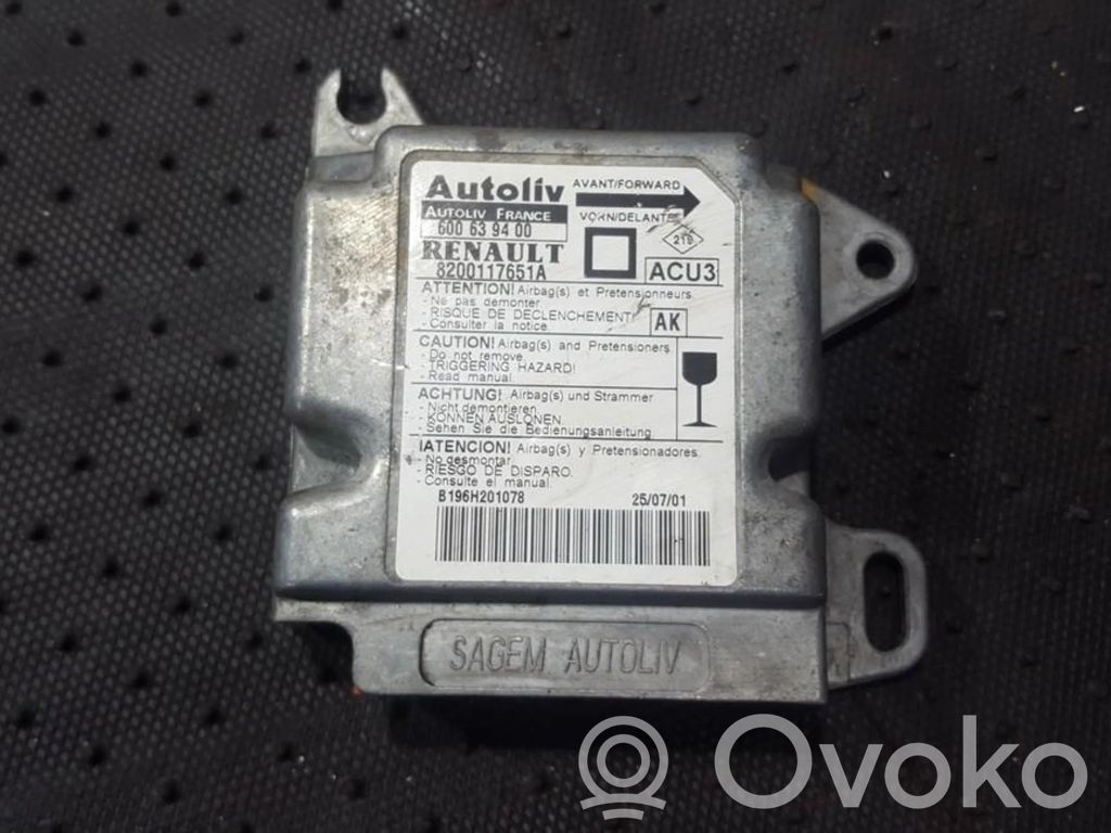 Renault Megane I Unitate/modul de comandă airbaguri 