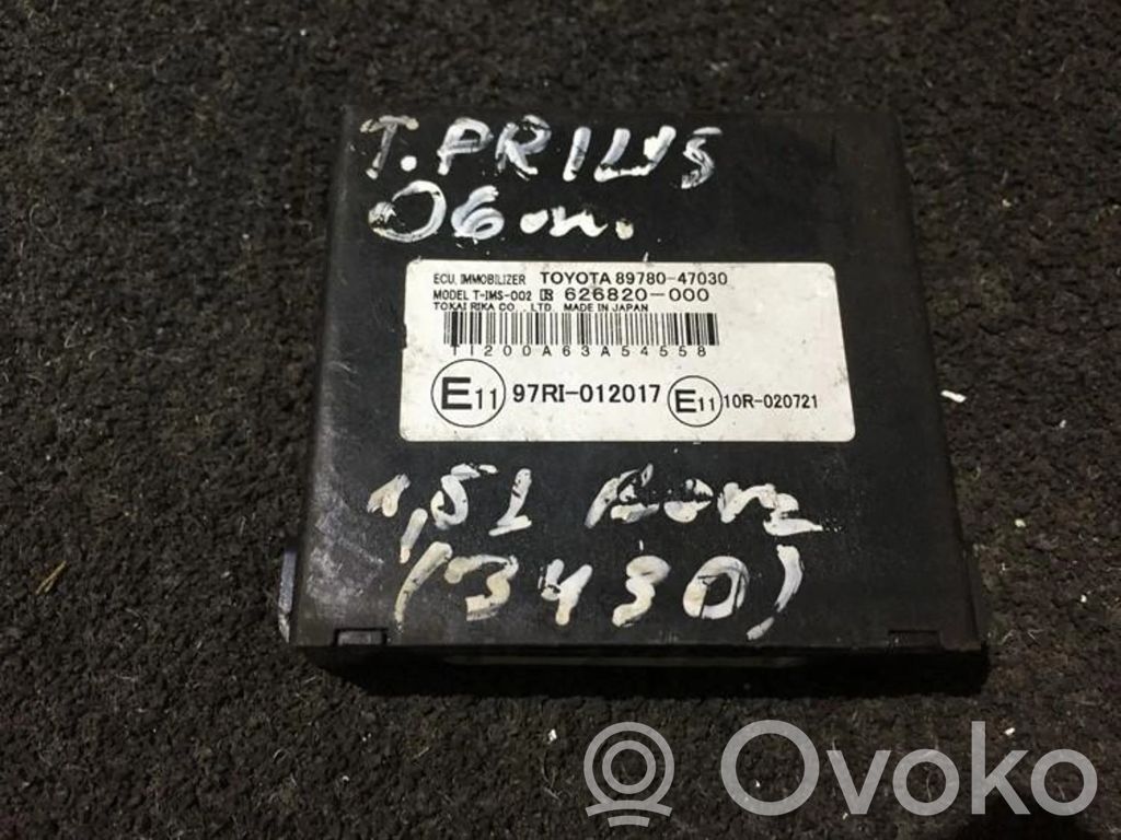 Toyota Prius (XW20) Unitate/modul comandă imobilizator 