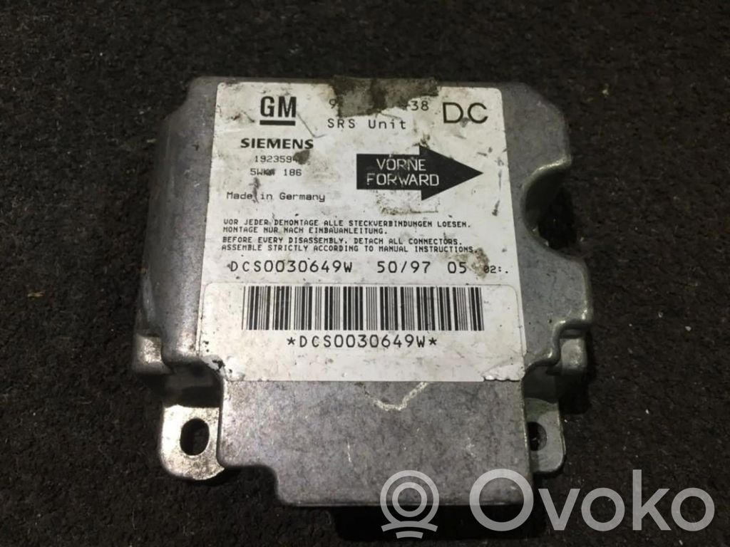 Opel Omega B1 Centralina/modulo airbag 