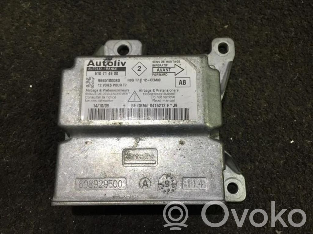 Centralina/modulo airbag   9665100080,610714900,610714900,9665100080
