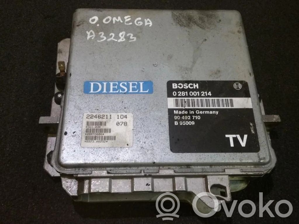 Unidad de control/módulo del motor   0281001214,90492710,0281001214,90492710,B95009