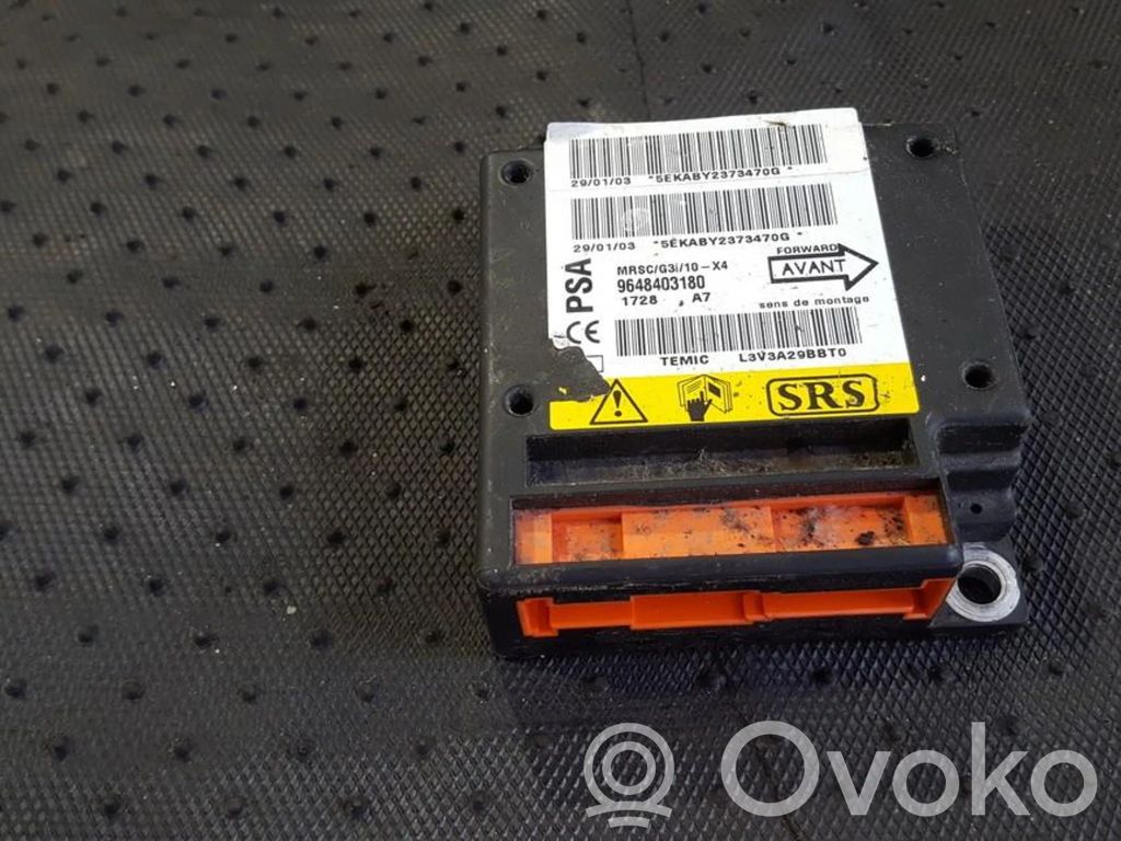 Centralina/modulo airbag   9648403180,5EKABY2373470G,5EKABY2373470G,9648403180