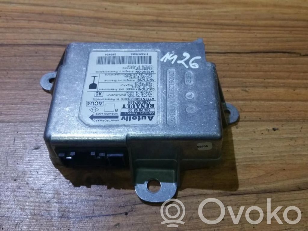 Unidad de control/módulo del Airbag   8200367444,604289600,604289600,8200367444