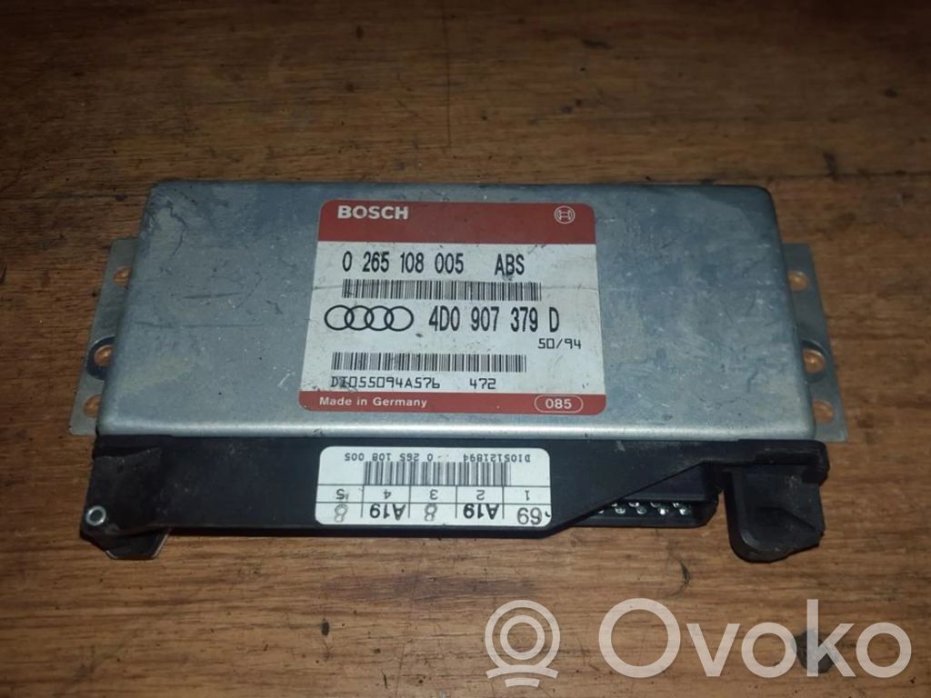 Unidad de control/módulo del ABS   4D0907379D,0265108005,0265108005,4D0907379D