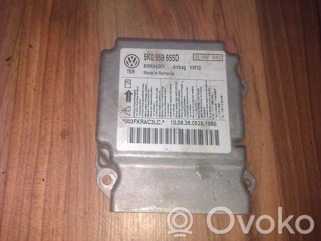 Centralina/modulo airbag   5K0959655D,5WK44301,5K0959655D,5WK44301