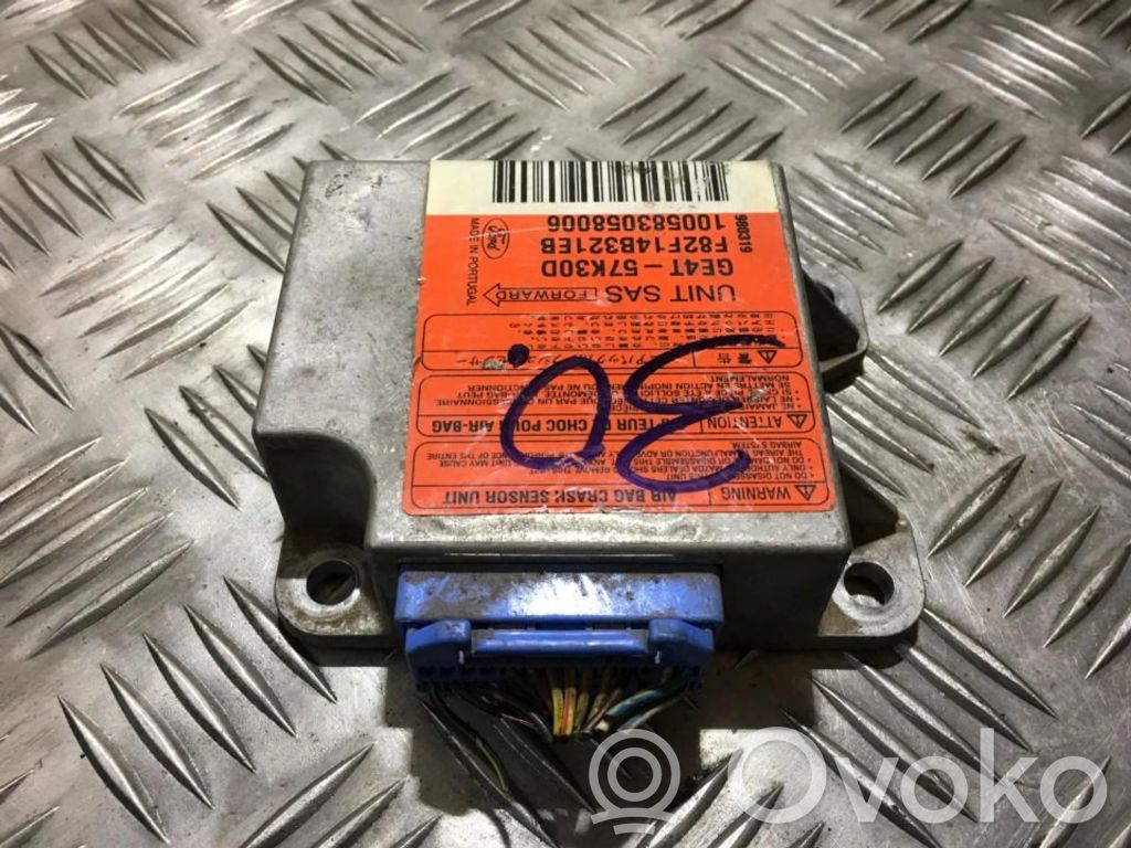 Airbag control unit/module   F82F14B321EB,GE4T57K30D,100583058006,980319,F82F14B321EB,GE4T57K30D,GE4T57K30D