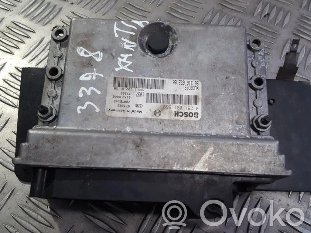 Unidad de control/módulo del motor   0281001669,9631665280,0281001669,9631665280