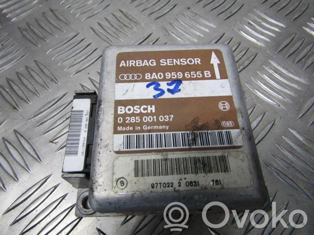 Unitate/modul de comandă airbaguri   0285001037,8A0959655B,0285001037,8A0959655B