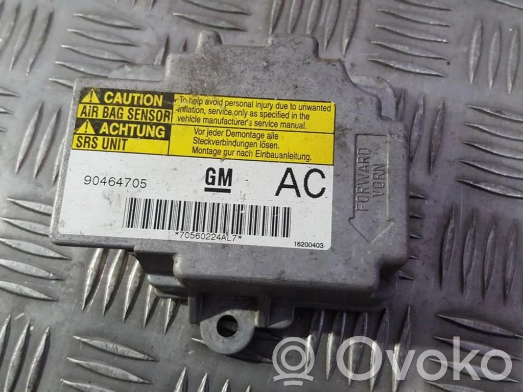 Centralina/modulo airbag   90464705AC,GM90464705AC,16200403,90464705,90464705AC,GM90464705,GM90464705AC