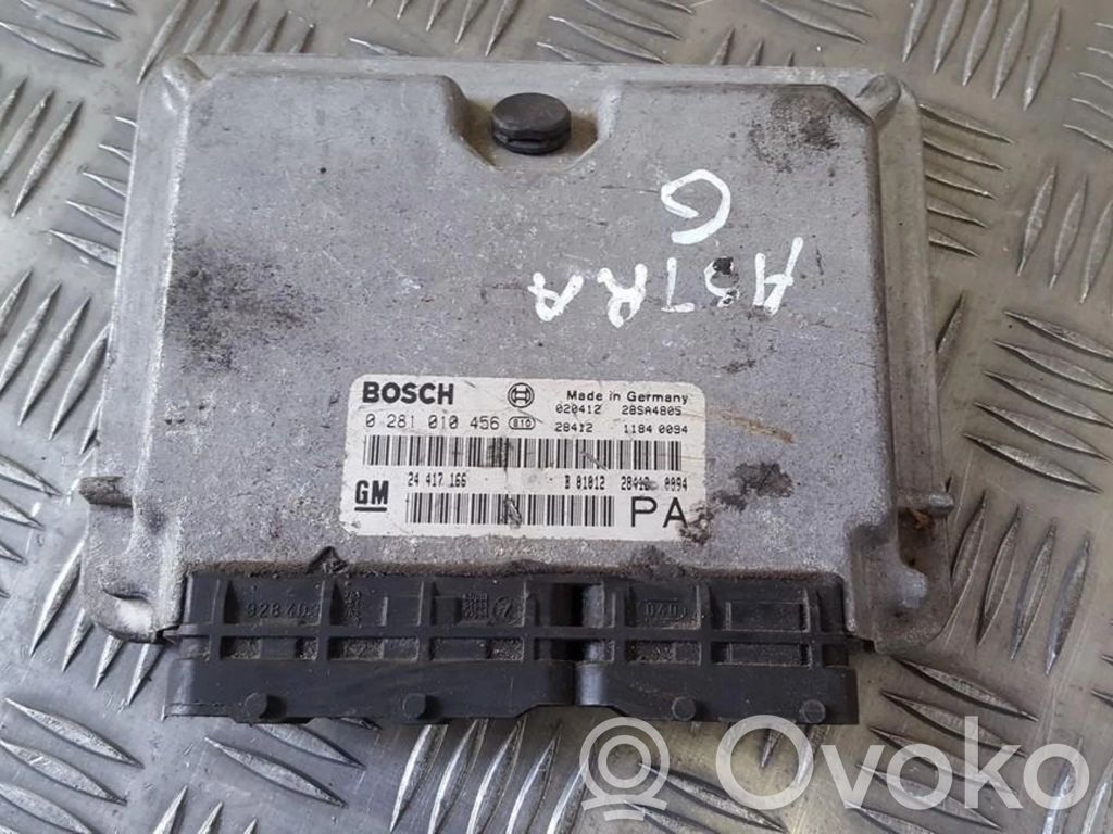 Unidad de control/módulo del motor   0281010456,24417166,0281010456,24417166,GM24417166