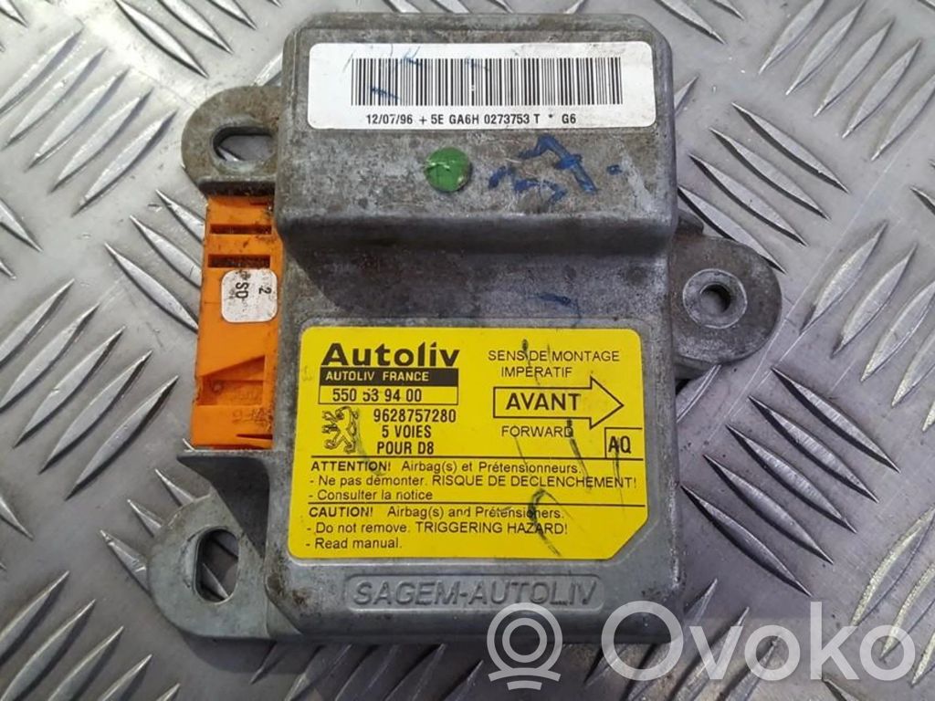 Centralina/modulo airbag   9628757280,550539400,550539400,9628757280