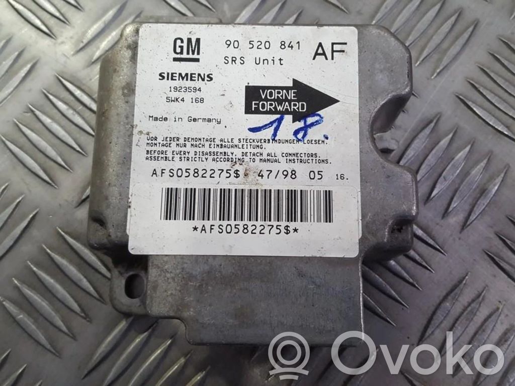 Opel Astra G Unitate/modul de comandă airbaguri 