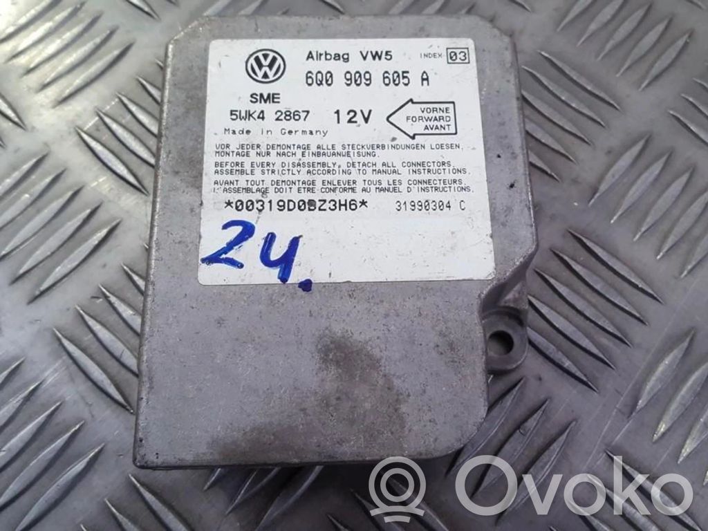 Unidad de control/módulo del Airbag   6Q0909605A,5WK42867,5WK42867,6Q0909605A