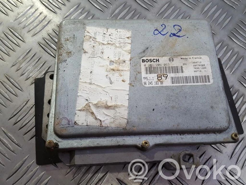 Unidad de control/módulo del motor   0261204063,9624518380,0261204063,9624518380
