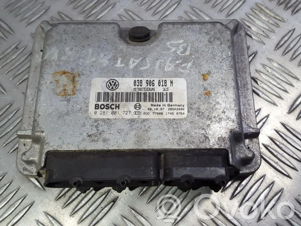 Unidad de control/módulo del motor   038906018N,0281001727,0281001727,038906018N