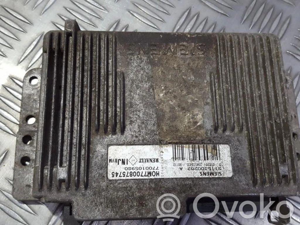 Unidad de control/módulo del motor   7700105980,H0M7700875745,7700105980,H0M7700875745