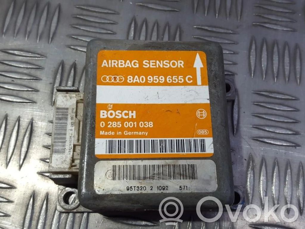 Centralina/modulo airbag   8A0959655C,0285001038,0285001038,8A0959655C