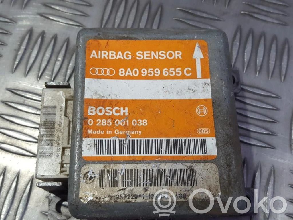Unidad de control/módulo del Airbag   8A0959655C,0285001038,0285001038,8A0959655C