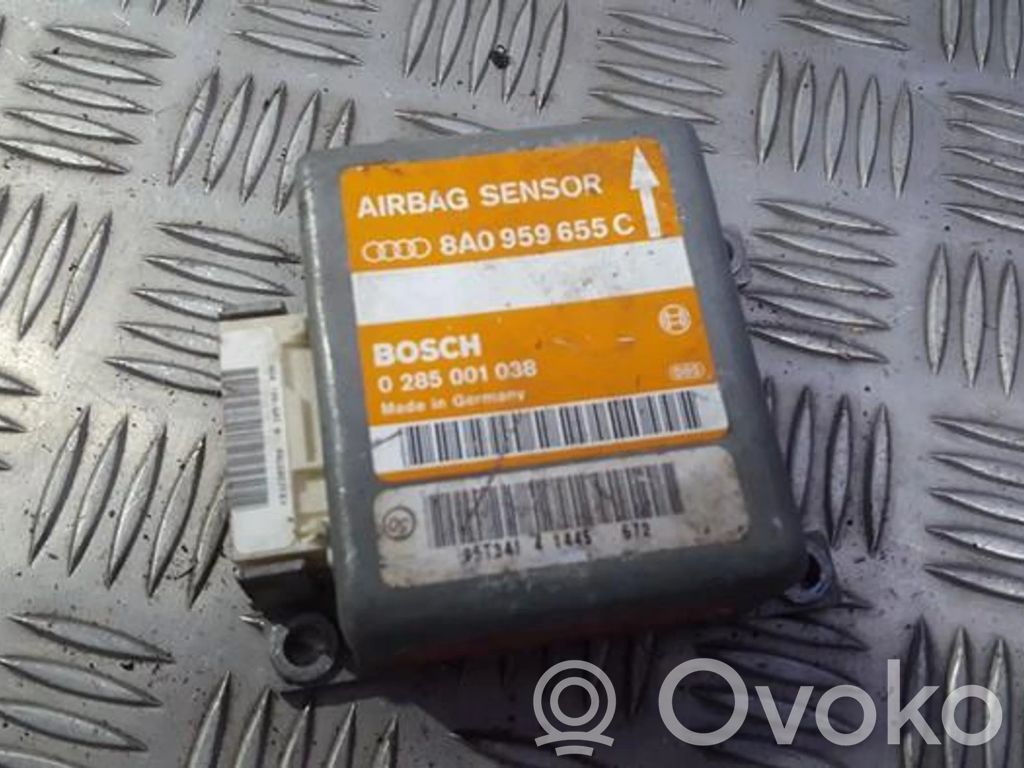 Airbagsteuergerät   8A0959655C,0285001038,0285001038,8A0959655C