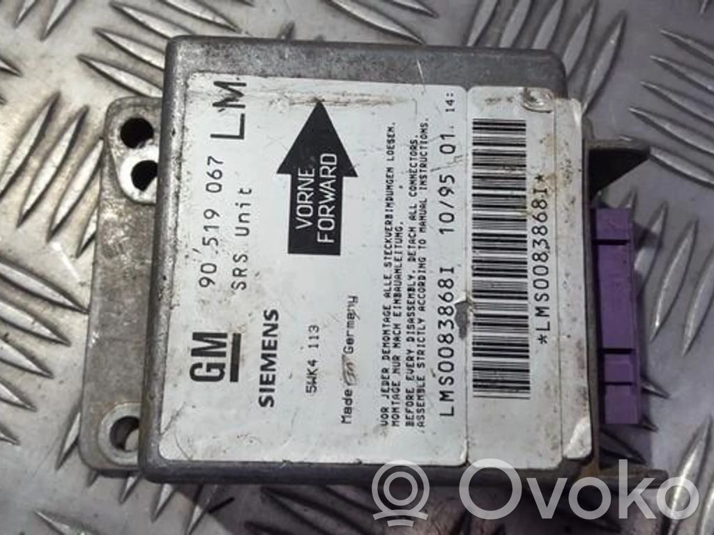 Unidad de control/módulo del Airbag   90519067,5WK4113,5WK4113,90519067