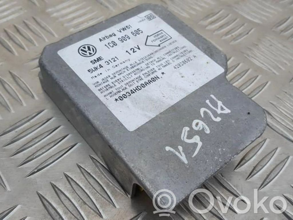 Unidad de control/módulo del Airbag   1C0909605,5WK43121,1C0909605,5WK43121