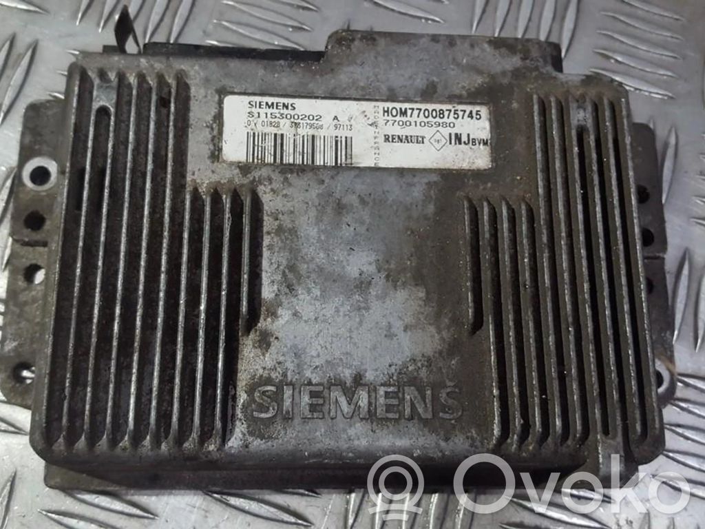 Unidad de control/módulo del motor   S115300202A,HOM7700875745,HOM7700875745,S115300202A