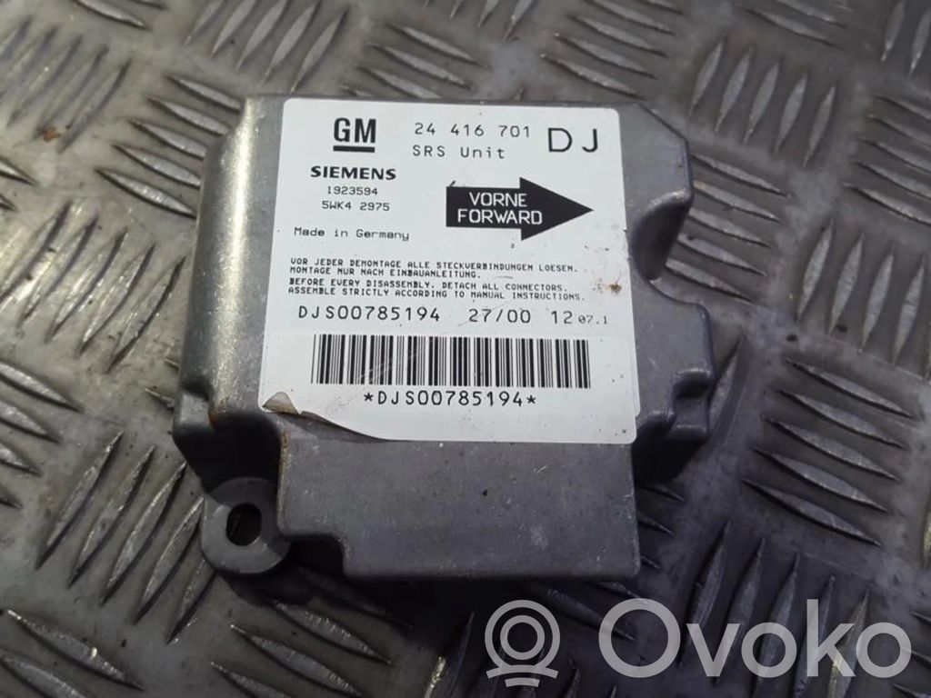 Opel Vectra B Centralina/modulo airbag