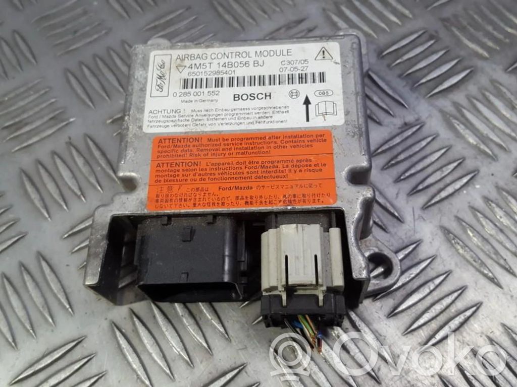 Module de contrôle airbag   4M5T14B056BJ,650152985401,0285001552,4M5T14B056BJ,650152985401