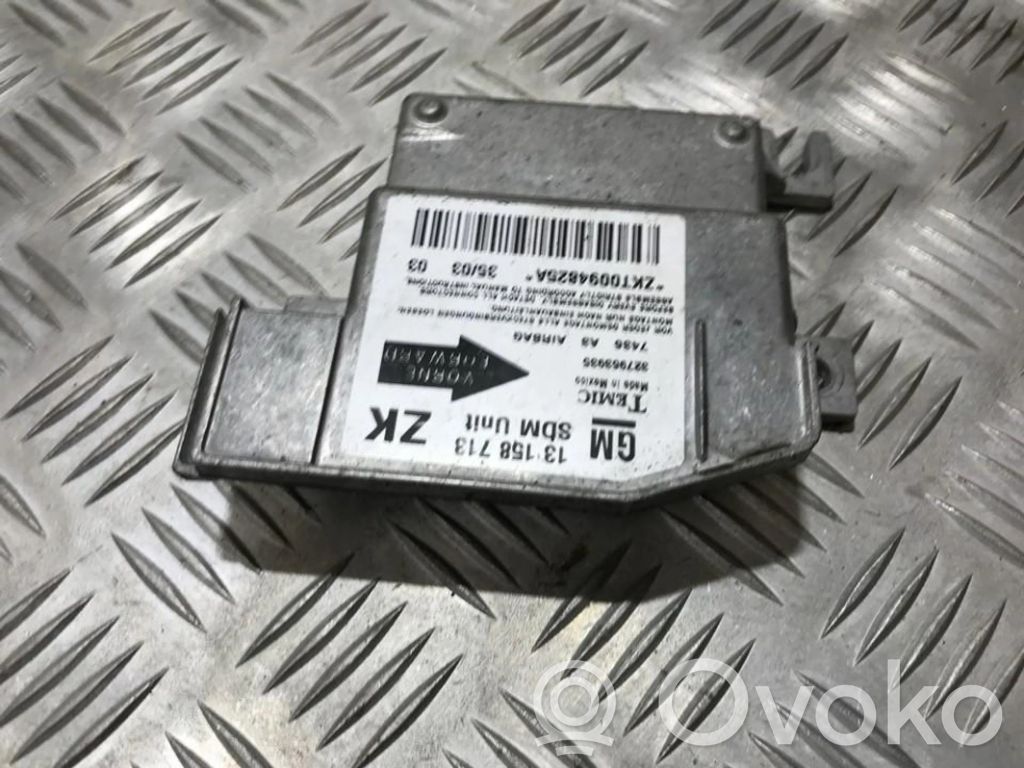 Opel Meriva A Centralina/modulo airbag 
