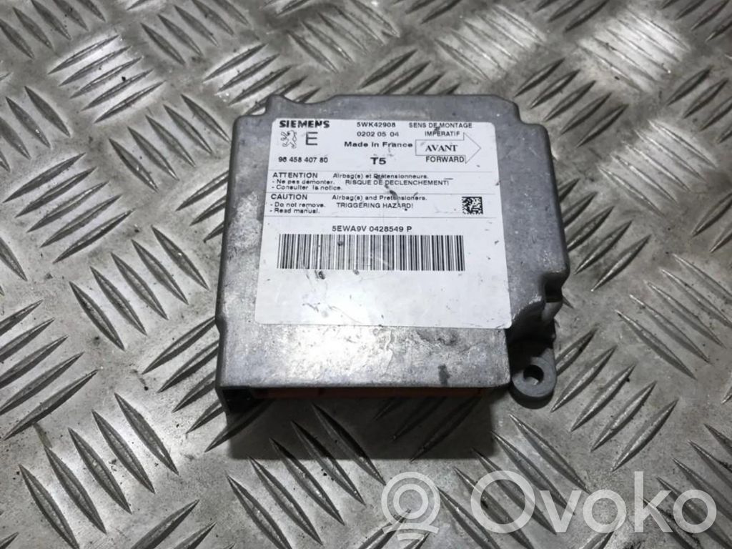 Centralina/modulo airbag   9645840780,5WK42908,02020504,5WK42908,9645840780