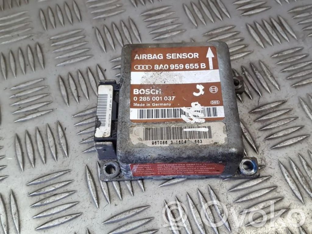 Sterownik / Moduł Airbag   8A0959655B,0285001037,0285001037,8A0959655B