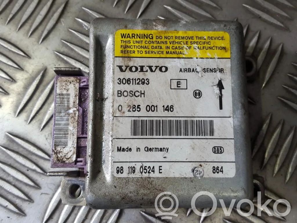 Volvo S40, V40 Unitate/modul de comandă airbaguri 