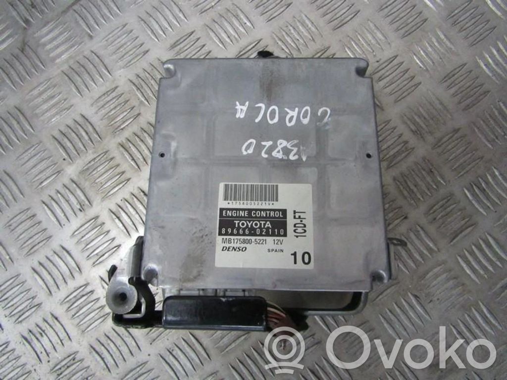 Engine control unit/module   8966602110,8966602110,1CDFT,8966602110,8966602110,MB1758005221