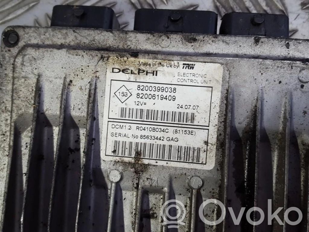 Sterownik / Moduł ECU   8200399038,8200619409,8200399038,8200619409