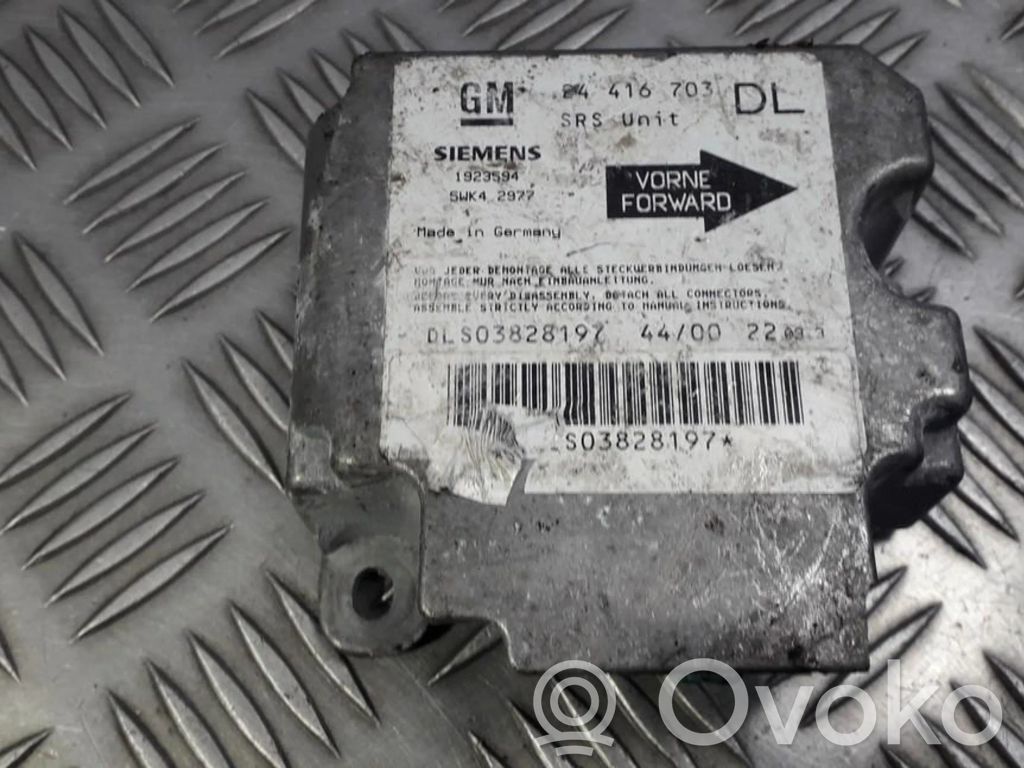 Sterownik / Moduł Airbag   24416703,S03828197,24416703,S03828197
