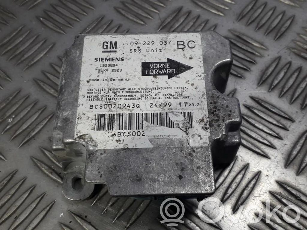 Opel Astra G Centralina/modulo airbag 