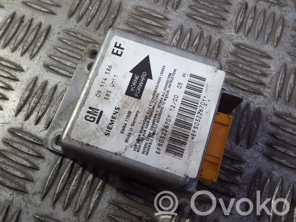 Opel Tigra A Module de contrôle airbag 