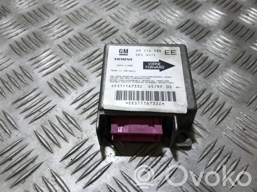 Opel Corsa B Unidad de control/módulo del Airbag 