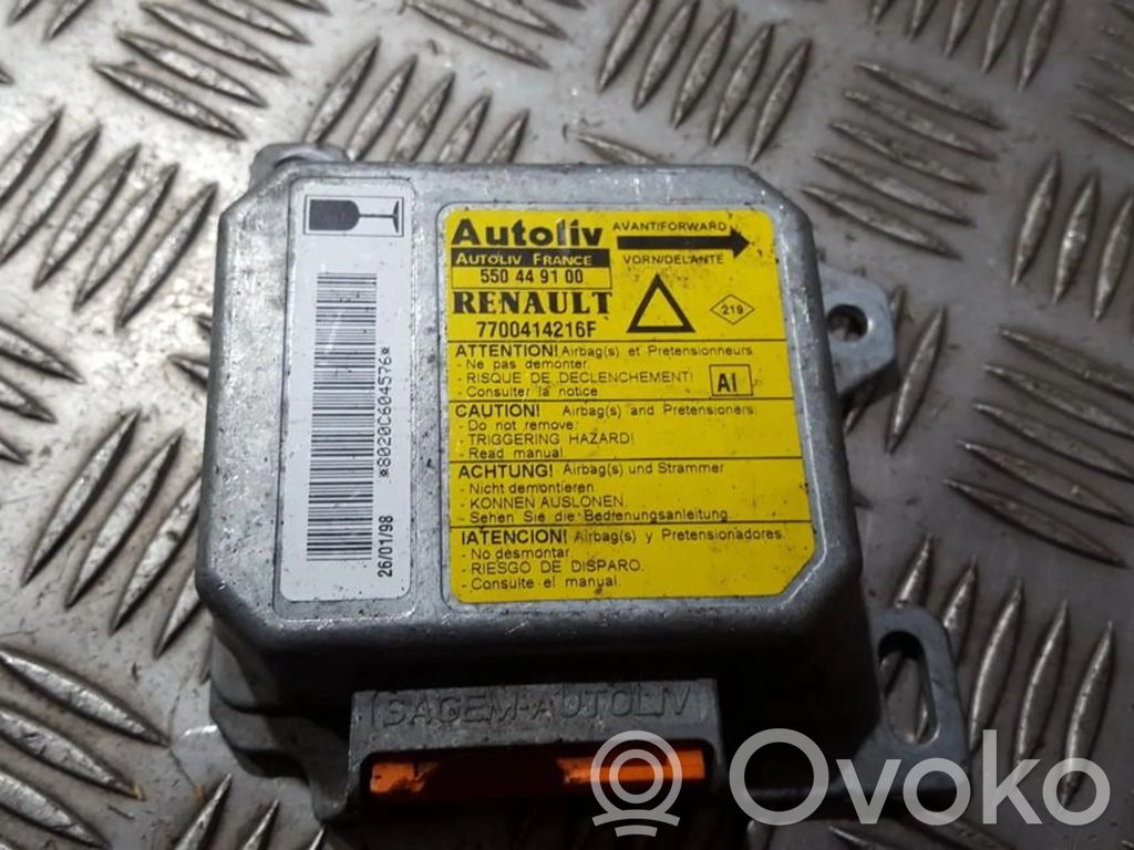 Renault Laguna I Sterownik / Moduł Airbag 