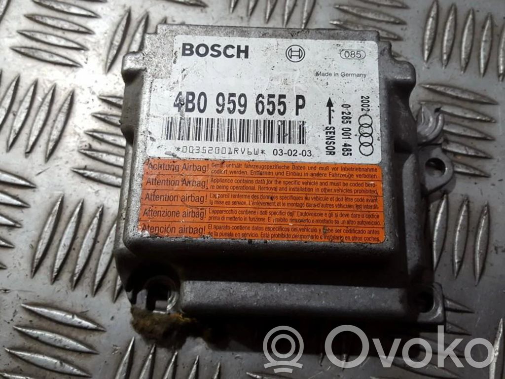 Audi A6 S6 C5 4B Centralina/modulo airbag 