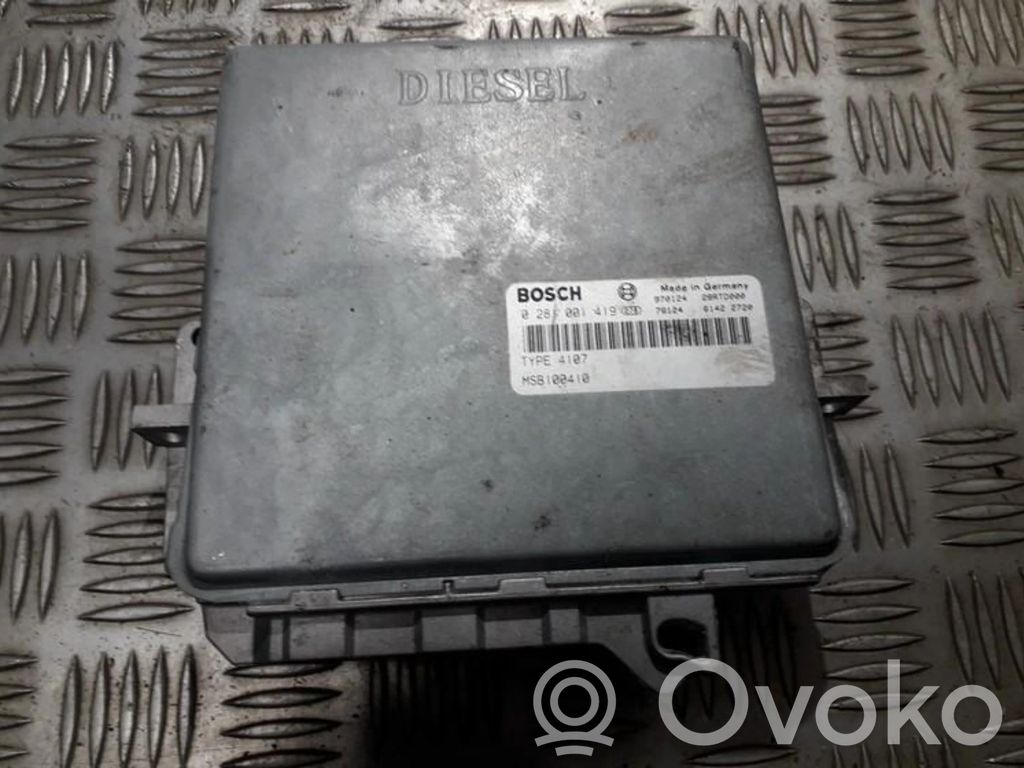Engine control unit/module   0281001419,MSB100410,0281001419,MSB100410