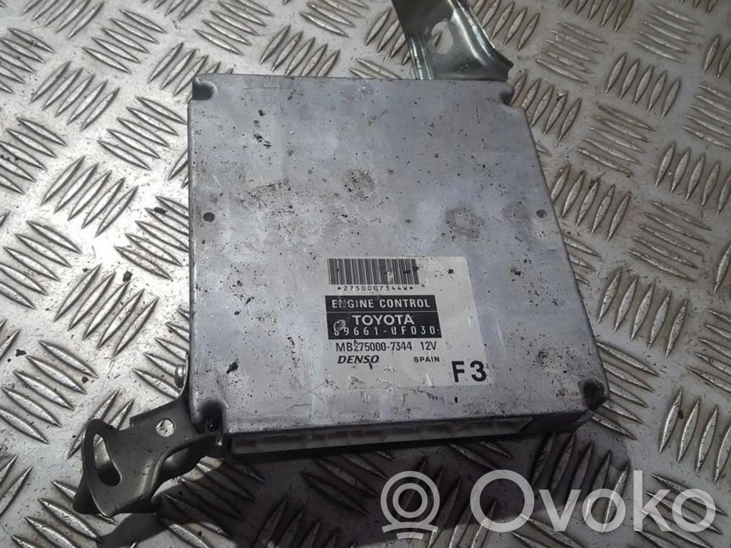 Toyota Corolla Verso E121 Engine control unit/module 