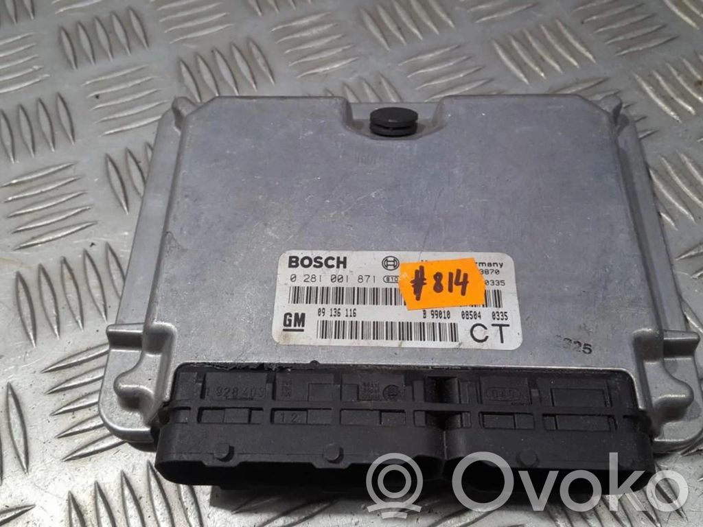 Engine control unit/module   0281001871,09136116,0281001871,09136116