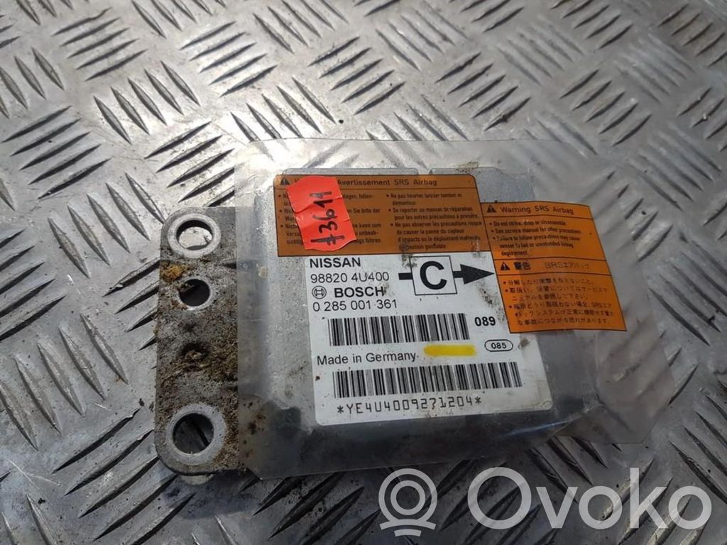 Nissan Almera Tino Module de contrôle airbag