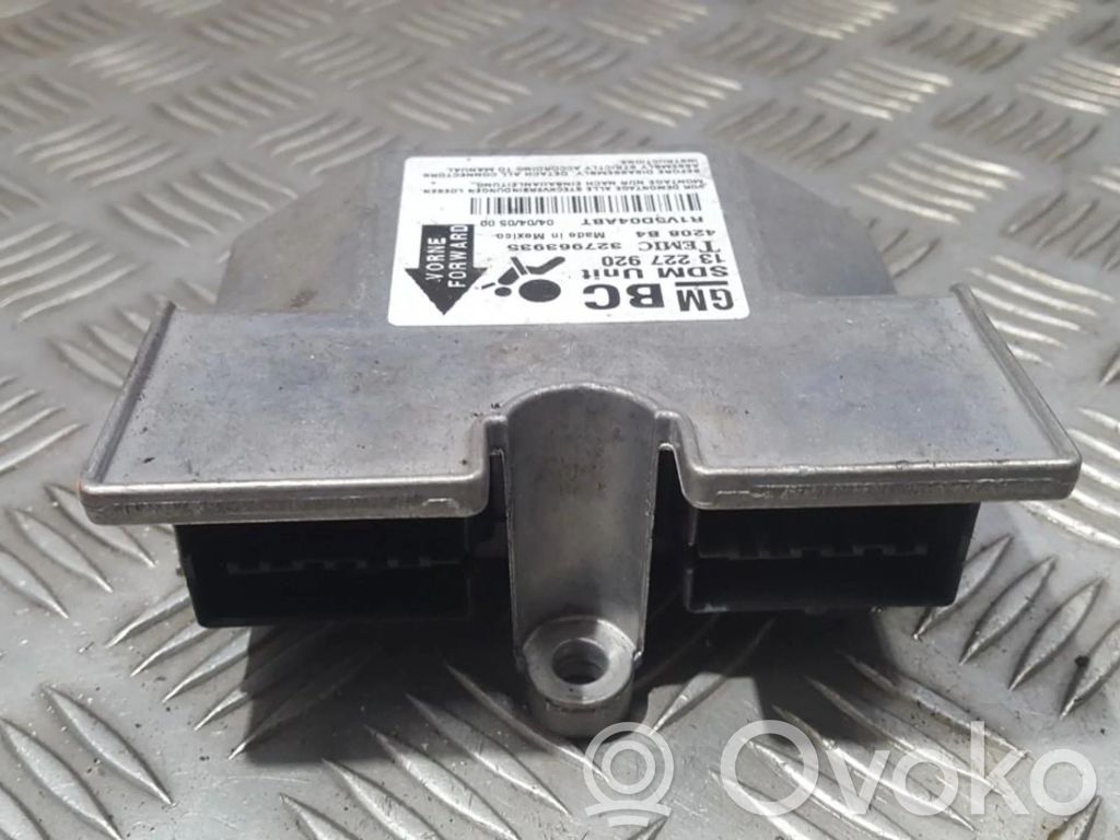 Centralina/modulo airbag   13227920,327963935,13227920,327963935