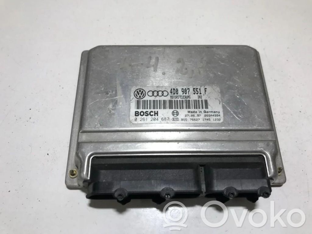 Engine control unit/module   4D0907551F,0261204687,0261204687,17451232,26SA4994,4D0907551F